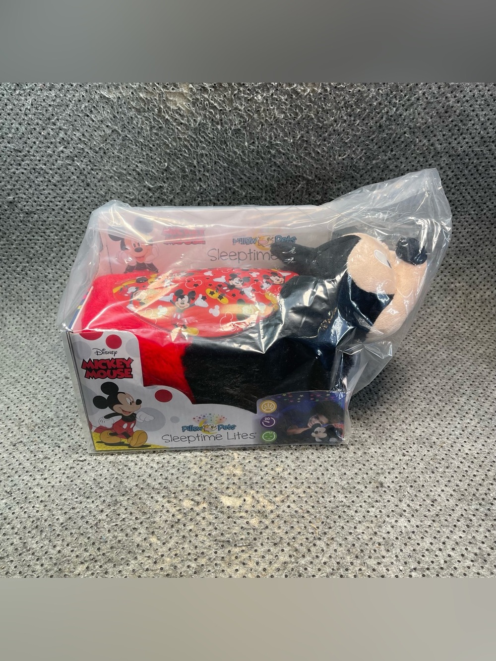 NEW Pillow Pets Disney Mickey Mouse Sleeptime Lite Plush Kids.